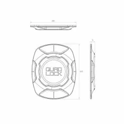 Quad Lock Adaptateur Téléphone Universel V3 - Compatible avec Tous les Smartphones - Fixation Sûre et Rapide -France Accessoires Vélo Soldes Boutique adaptateur telephone quadlock universel v3 2