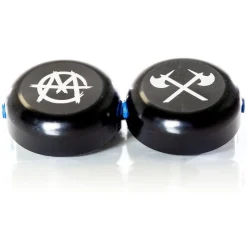 Embouts de Guidon DEMOLITION MARKIT Aluminium Noirs - Demolition Parts