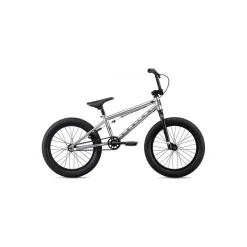 BMX Mongoose L18 18" Argent 2021 - Vélo BMX Complet pour FREE, STREET, DIRT