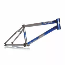 Volume Bikes Cadre VOLUME Voyager XL Flat Blue To Raw - Cadre BMX Haute Performance