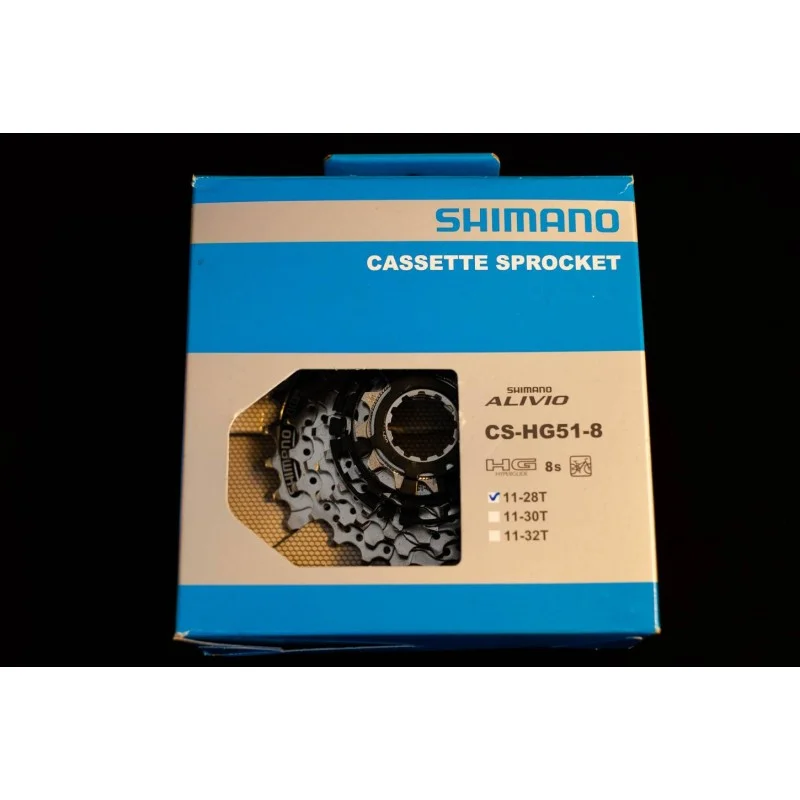 Cassette SHIMANO ALIVIO 8v - 11-28T pour VTT et vélo urbain 4 Cassette SHIMANO ALIVIO 8v - 11-28T pour VTT et vélo urbain – Image 2