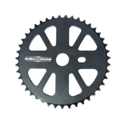 COURONNE BMX GLOBAL RACING 44T BLK - Plateau de Vélo BMX Noir 44 Dents