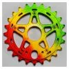 MAFIA BIKES Couronne Gully De Mafia Bike - 39 Dents - Rasta | Transmission BIKELIFE -France Accessoires Vélo Soldes Boutique couronne gully de mafia bike 39 dents rasta