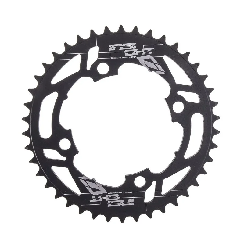 INSIGTH Couronne INSIGHT 4 Points 104mm Noire - Couronne de Transmission pour Vélo 3 INSIGTH Couronne INSIGHT 4 Points 104mm Noire - Couronne de Transmission pour Vélo