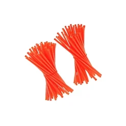 Generique COUVRES RAYONS G2A ORANGE FLUO X80 Pièces - Customisation Bikelife