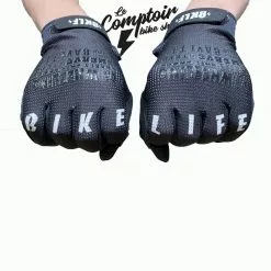 Gants BIKELIFE 'Trick List' Noirs - Protection BMX Confortable et Durable