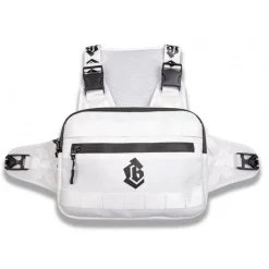 Gilet COLLECTIVE Chest Rig Blanc - Sacoche Bikestyle Modulable