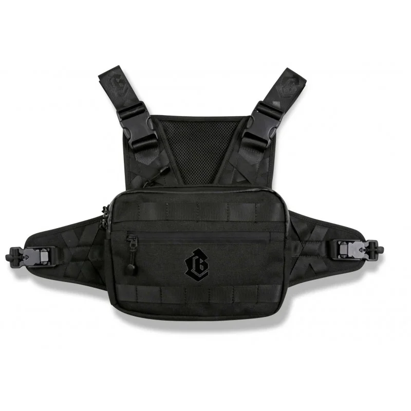 Gilet COLLECTIVE Chest Rig Noir - Accessoire Urbain Moderne 3 Gilet COLLECTIVE Chest Rig Noir - Accessoire Urbain Moderne