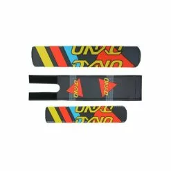 GT BIKES-DYNO Padset Noir-Jaune - Ensemble de Protections pour VTT et BMX