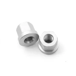 Paire D'écrous KHE Pour Axe 10mm Argent - Compatible BMX/Moyeux & Freeco/Roues