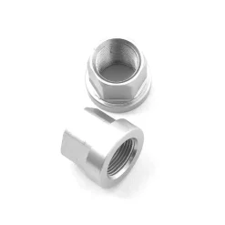 Paire D'écrous KHE Pour Axe 14mm Argent - ROUES URBAIN - KHE
