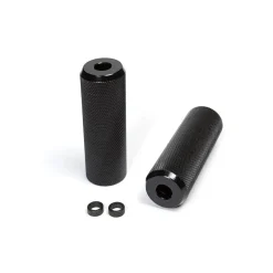Generique Paire De Pegs Aluminium 14 Mm Noirs - Pegs de Vélo Robustes et Légers