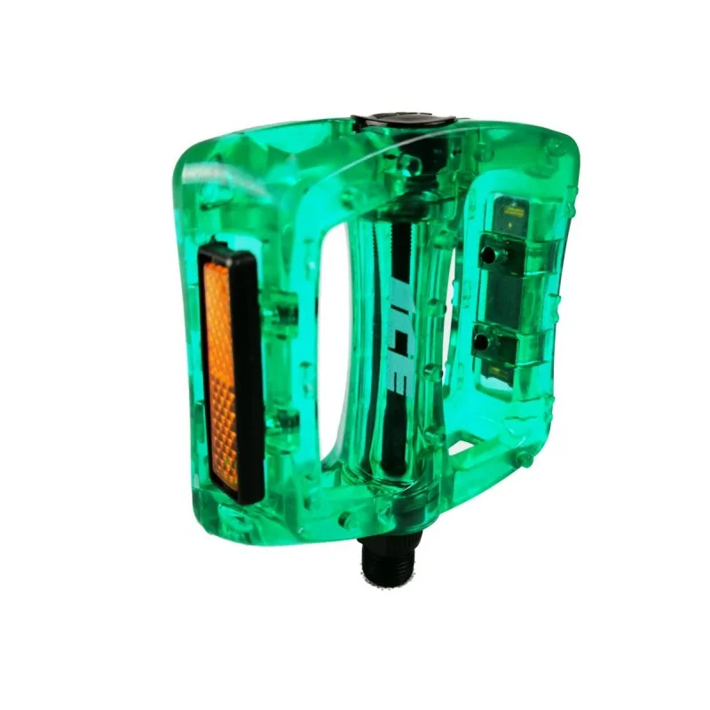 PEDALES ICE FAST 9/16ème Kristal Vertes pour Vélo Fixie - Haute Performance 4 PEDALES ICE FAST 9/16ème Kristal Vertes pour Vélo Fixie - Haute Performance – Image 2