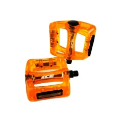 PEDALES ICE FAST 9/16ème Kristal Orange - Pédales de Vélo Haute Performance