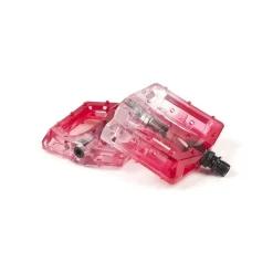 Pédales SALT+ Stealth Rouge Trans - Pédales BMX Haute Performance