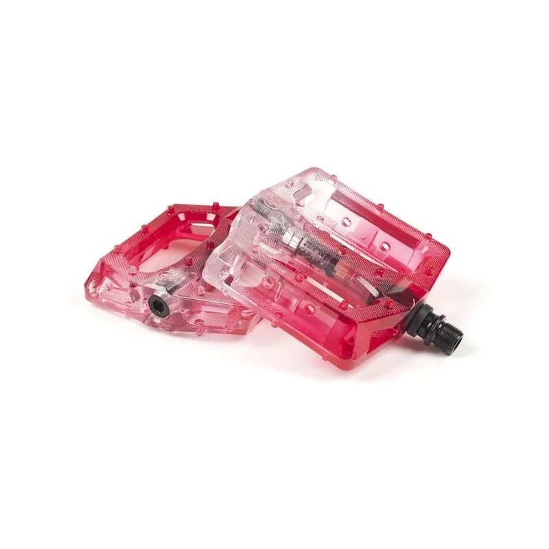 Pédales SALT+ Stealth Rouge Trans - Pédales BMX Haute Performance 3 Pédales SALT+ Stealth Rouge Trans - Pédales BMX Haute Performance