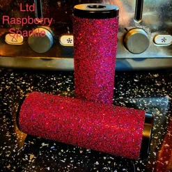 PEGS GRIPPEE 14MM BLK/RED SPARCKLE - Pédales de vélo haute performance