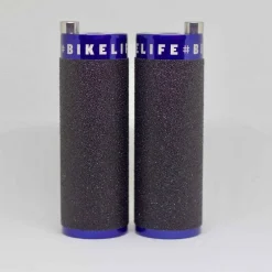 PEGS UKGRIP OG BLUE/BLK - Pegs BMX haute qualité pour une adhérence optimale