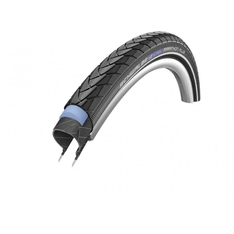 Pneu SCHWALBE Marathon+ 28x1.75 700x47 47-622 Noir - Pneu Urbain Haute Performance 3 Pneu SCHWALBE Marathon+ 28x1.75 700x47 47-622 Noir - Pneu Urbain Haute Performance