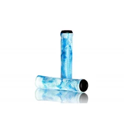 Poignées Demolition Axes Flangeless Blanc Bleu Marble - Demolition Parts -France Accessoires Vélo Soldes Boutique poignees demolition axes flangeless blanc bleu marble 1