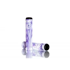 Poignées Demolition Axes Flangeless Blanc Violet Marble - Demolition Parts -France Accessoires Vélo Soldes Boutique poignees demolition axes flangeless blanc violet marble 1