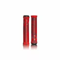 Poignées Demolition Axes Flangeless Rouge Bleu Marble - BIKELIFE | Demolition Parts