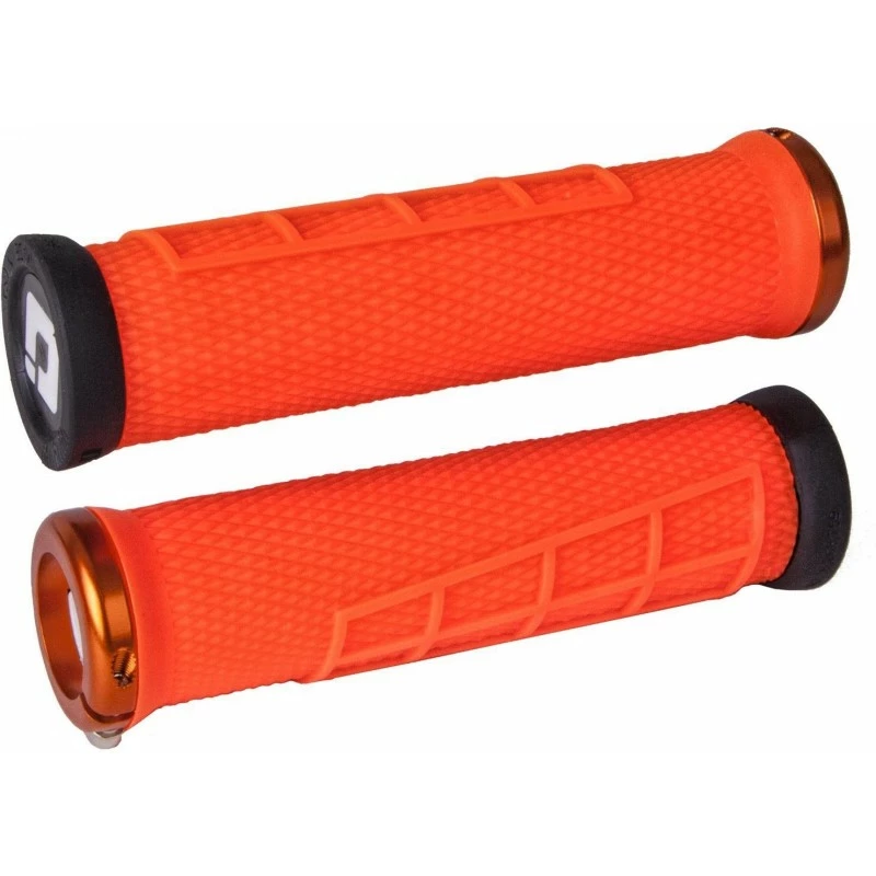 Poignées ODI Elite Flow Lock-On 130mm Orange - Poignées Vélo Urbain Ergonomiques 3 Poignées ODI Elite Flow Lock-On 130mm Orange - Poignées Vélo Urbain Ergonomiques