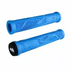Poignées ODI Hucker 160mm Bleu Aqua - Poignées de Guidon Ergonomiques pour Fixie et Vélos Urbains