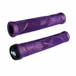 Poignées ODI Hucker 160mm Violettes - Fixie/Périphériques - Confort et Style