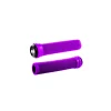 Poignées ODI Longneck Flangeless Violettes - Poignées de Guidon Ergonomiques pour Fixie et Vélos Urbains