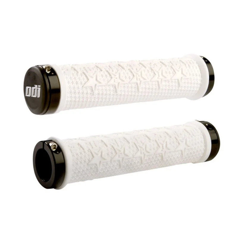 Poignées ODI Machine LOCK-ON Blanches pour Vélos Fixie - Confort et Durabilité 3 Poignées ODI Machine LOCK-ON Blanches pour Vélos Fixie - Confort et Durabilité