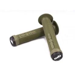 Poignées Stay Strong ODI Longneck Army Green - Poignées de Vélo Haute Performance
