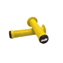 Poignées Stay Strong ODI Longneck Jaune - Poignées de Vélo Ergonomiques et Durables