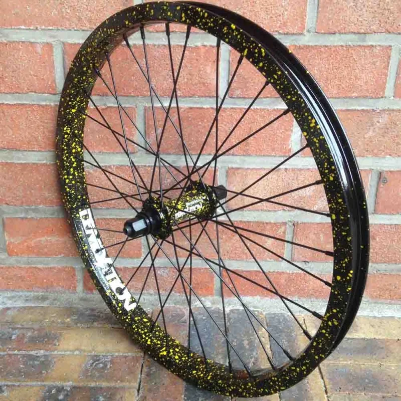 Roue Complète BMX Demolition Parts ROUE CUSTOM DEMO AV BLACK JACKET - Haute Performance 3 Roue Complète BMX Demolition Parts ROUE CUSTOM DEMO AV BLACK JACKET - Haute Performance