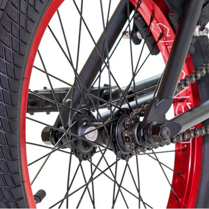 Roue BMX GENESIS 18" Cassette RHD Noire - Roue Complète Haute Performance 4 Roue BMX GENESIS 18" Cassette RHD Noire - Roue Complète Haute Performance – Image 2