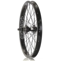 Roue BMX GENESIS 18" Cassette RHD Noire - Roue Complète Haute Performance