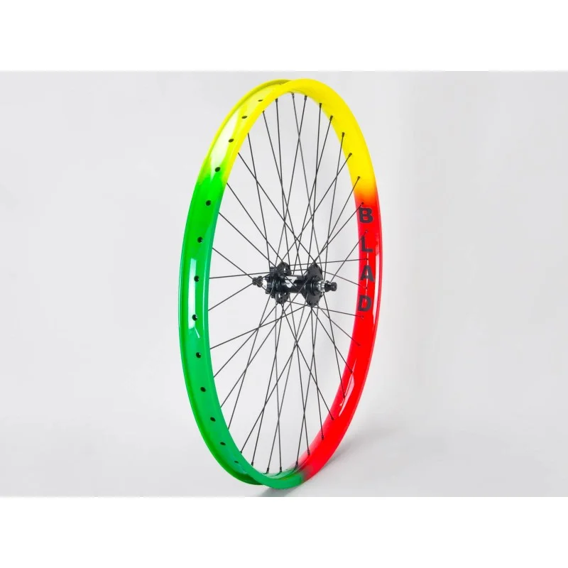 MAFIA BIKES Roue Avant 27.5' RASTA - Roue Bikelife Haute Performance 3 MAFIA BIKES Roue Avant 27.5' RASTA - Roue Bikelife Haute Performance