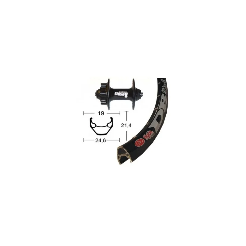 Roue Avant Shimano Deore 28" Disc 6t Noire - Roue Urbaine Haute Performance 3 Roue Avant Shimano Deore 28" Disc 6t Noire - Roue Urbaine Haute Performance