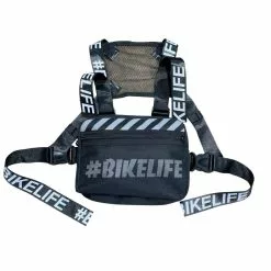Sacoche BIKELIFE Chest Rig Noire - Sacoche de Poitrine Polyvalente pour Cyclistes