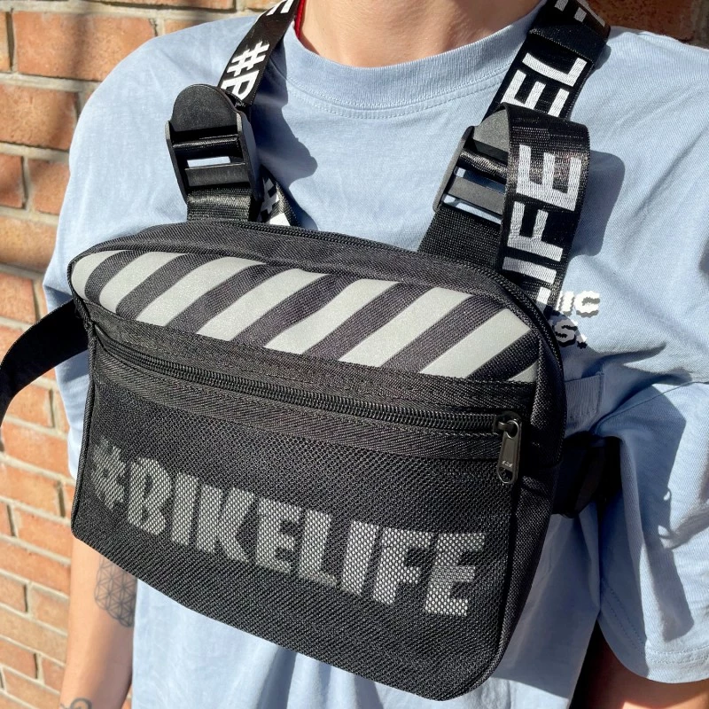 Sacoche BIKELIFE Chest Rig Noire - Sacoche de Poitrine Polyvalente pour Cyclistes 6 Sacoche BIKELIFE Chest Rig Noire - Sacoche de Poitrine Polyvalente pour Cyclistes – Image 4