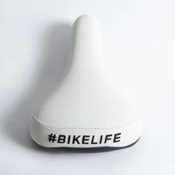 Selle BIKELIFE Grippie Blanche - Confort et Style pour Cyclistes