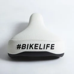 Selle BIKELIFE Grippie Blanche - Confort et Style pour Cyclistes -France Accessoires Vélo Soldes Boutique selle bikelife grippie blanche 3