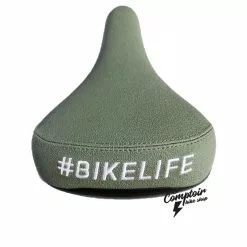 Selle BIKELIFE Grippie Vert Olive - Confort et Style pour Cyclistes