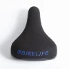 Selle BIKELIFE Noire Logo Bleu - Confort et Style pour Cyclistes 2 Selle BIKELIFE Noire Logo Bleu - Confort et Style pour Cyclistes -France Accessoires Vélo Soldes Boutique selle bikelife noire logo bleu