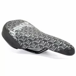 Selle BMX RUSH à Rail Noire - Confort et Durabilité pour Vélos Fixie -France Accessoires Vélo Soldes Boutique selle bmx rush a rail noire 1