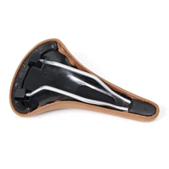 Selle Gen Retro Marron pour Vélo Fixie - Confort et Style Rétro -France Accessoires Vélo Soldes Boutique selle gen retro brwn 1