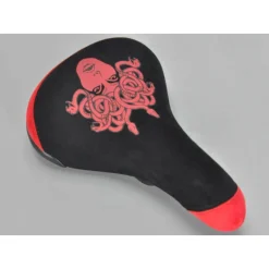 MAFIA BIKES Selle Mafia Bike Medusa Rouge - Selle de Vélo Haut de Gamme pour Bikélife -France Accessoires Vélo Soldes Boutique selle mafia bike medusa rouge 2