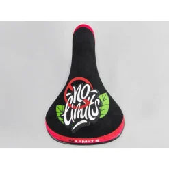 MAFIA BIKES Selle Mafia Bike No Limits Patch Noire-Rouge - Selle de Vélo Haut de Gamme