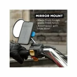 Quad Lock Support Téléphone QUADLOCK Mirror - Étui Urbain Sécurisé pour Smartphones -France Accessoires Vélo Soldes Boutique support telephone quadlock mirror 2