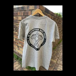 T-SHIRT LE COMPTOIR 2021 Gris Chiné Large - BIKELIFE/FRINGUE BIKELIFE/T-shirt